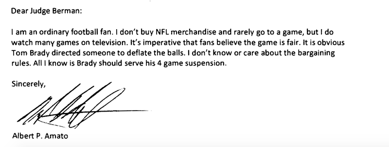 Illustration for article titled Here Are The Anti-NFL Letters Fans Sent The Ballghazi Judge